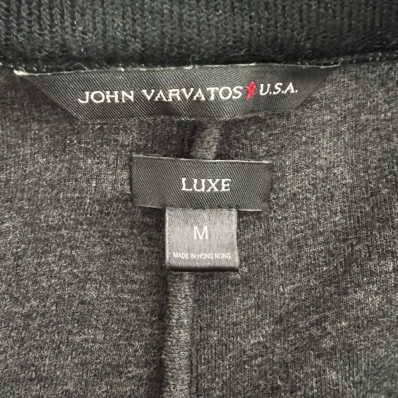 John Varvatos Star U.S.A. Luxe Knit Jacket in Black Size Medium - Picture 6 of 10